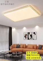 客厅简约平板灯-星耀黑